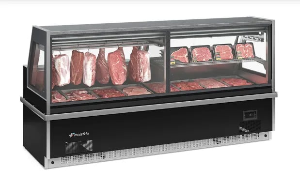 VITRINE ATENDIMENTO REFRIGERADA AÇOUGUE-ESTÁTICO MFAE-1875/ MAIS FRIO