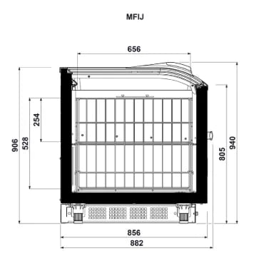 EXPOSITOR HORIZONTAL ILHA CONJUGADA MFIJ-2500/ MAIS FRIO