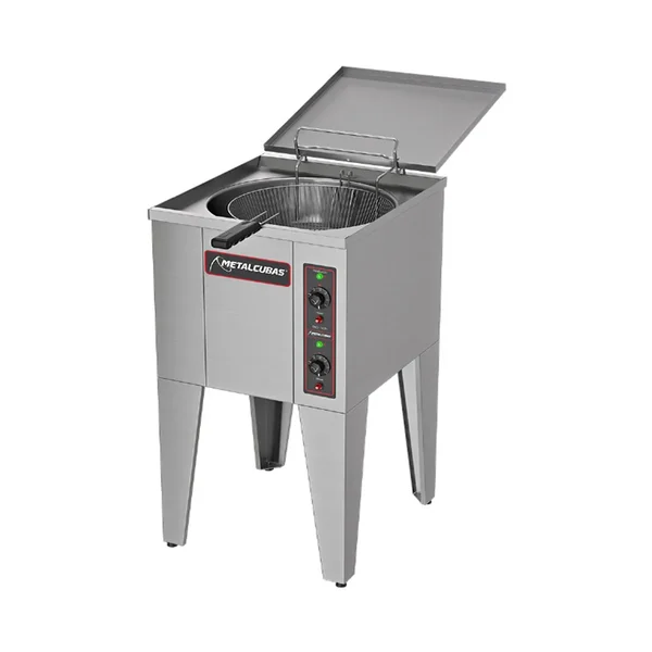 FRITADEIRA ÁGUA E ÓLEO METALCUBAS PEDESTAL 35 LITROS FAO-1CR ELÉTRICO