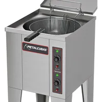 FRITADEIRA ÁGUA E ÓLEO METALCUBAS PEDESTAL 35 LITROS FAO-1CR ELÉTRICO
