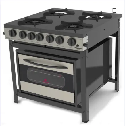 FOGÃO COM FORNO PRETO/ INOX PRGE/ PROGÁS
