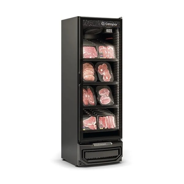 REFRIGERADOR CONVENIÊNCIA CERVEJA E CARNE GELOPAR 445 L PORTA DE VIDRO GCBC - 45 LB PR