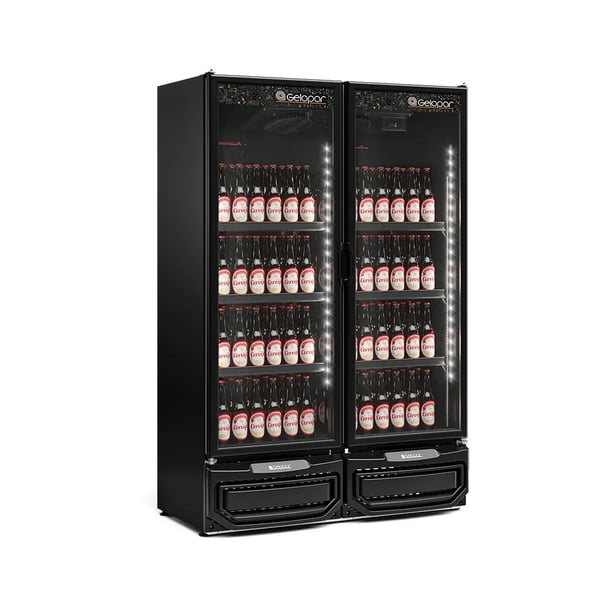 REFRIGERADOR CONVENIÊNCIA CERVEJA E CARNE GELOPAR 957 L PORTA DE VIDRO GCBC - 950 LB PR