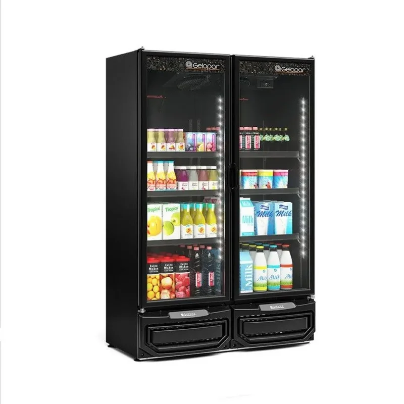 REFRIGERADOR/EXPOSITOR VERTICAL CONVENIÊNCIA GELOPAR GCVR-950 PR LB TOTAL BLACK