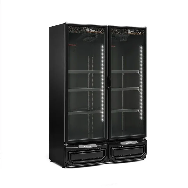 REFRIGERADOR/EXPOSITOR VERTICAL CONVENIÊNCIA GELOPAR GCVR-950 PR LB TOTAL BLACK