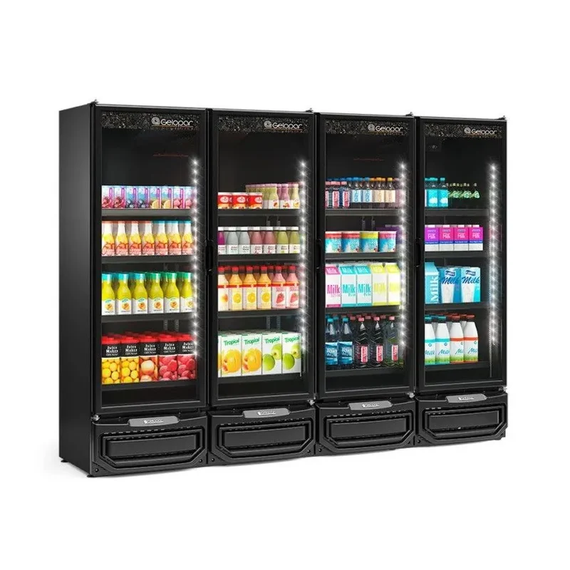 REFRIGERADOR CONVENIENCIA GELOPAR 1.979L GCVR-1950 PR LB TOTAL BLACK