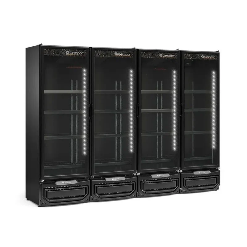 REFRIGERADOR CONVENIENCIA GELOPAR 1.979L GCVR-1950 PR LB TOTAL BLACK