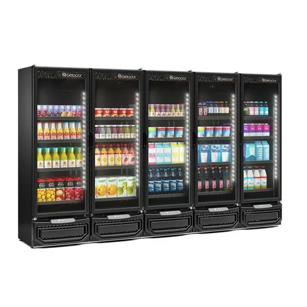 REFRIGERADOR CONVENIENCIA GELOPAR 2.492L GCVR-2500 PR LB TOTAL BLACK