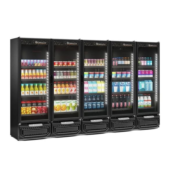 REFRIGERADOR CONVENIENCIA GELOPAR 2.492L GCVR-2500 PR LB TOTAL BLACK