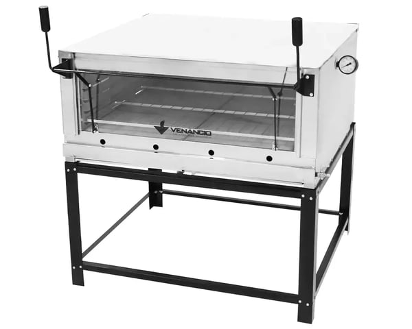 VENÂNCIO FORNO DE LASTRO ROMA FIRI110 INOX 110 CM COM PEDRA REFRATÁRIA