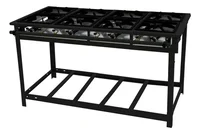 VENÂNCIO FOGÃO INDUSTRIAL VAP8-FOG 30X30 8 BOCAS ALTA PRESSÃO