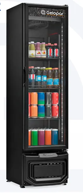 REFRIGERADOR VERTICAL-INVERTER BIVOLT GRV-23-BIN-LB-PR/GELOPAR