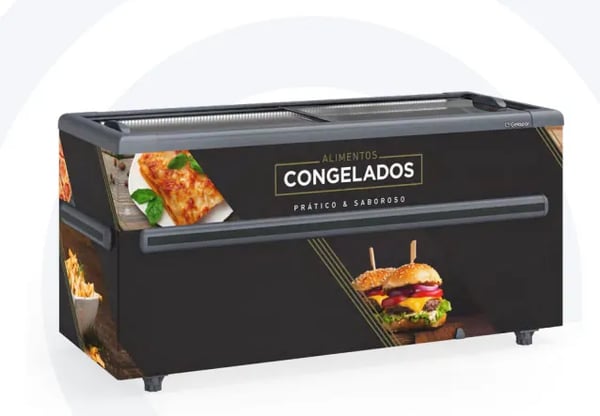 EXPOSITOR ILHA DUPLA AÇÃO GHDI-500-PR/GELOPAR